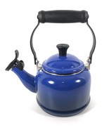 Le Crueset 1.1L 1.25Qt Enameled Steel Whistling Tea Kettle/Lid Blue AS IS - $9.90