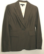 BANANA REPUBLIC 2 WOMENS BROWN MODERN BLAZER JACKET ORANGE KHAKI PIN STR... - £9.65 GBP