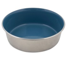 Petmate Painted Stainless Steel Bowl Vallarta Blue 1ea/12 Cup - £18.94 GBP