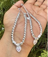 2 piezas 999 plata encanto tobillera, pago ajustable para pies 14,9 GM - $53.99