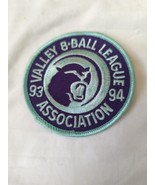 VNEA Valley National 8 Ball Pool League Association Patch NEW 1993-1994 - £6.67 GBP