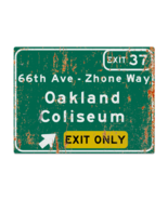 Retro Oakland Coliseum Highway Metal Sign - $628.30 MXN+