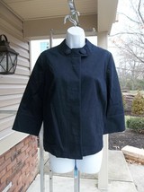 Nwt Talbots Black Casual Chef Style Jacket Pm - $19.99