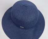 Vintage Betmar Women&#39;s Sun Dress Hat Made in Italy BlueStraw Hat Summer ... - £22.56 GBP
