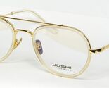 JOSHI Premium Brille 7772 2 Gold/Klar Brille Brillengestell 53-21-145mm - $134.70