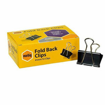 Marbig Fold Back Clips 12/box (Black) - 41mm - $346.19 MXN