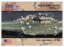 USS Saratoga 1991 Pro Set Desert Storm Card #184 - $2.72