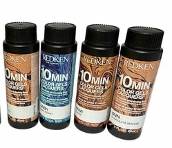 REDKEN 10 MIN COLOR GELS LACQUERS Professional Hair Color ~ 2 fl oz / 60... - £8.56 GBP+