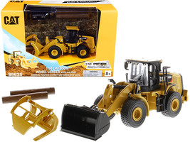 CAT Caterpillar 950M Wheel Loader with Bucket and Log Fork with Two Log Poles &quot;P - £41.51 GBP