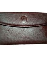 Buxton Brown Vintage Leather Wallet with Logo Detail - $20.57