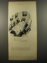 1954 United Aircraft Corporation Ad - cartoon by Barney Tobey - Where&#39;s George? - £14.45 GBP