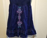 NWT Lane Bryant Blue Strapless Summer Dress Size 18/20 Embroidered Stret... - $37.62