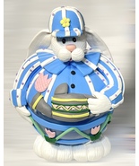 Easter CWC Glass Ball Polymer Clay Bunny Watering Can Figurine - £16.52 GBP