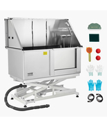 VEVOR Electric Lift Dog Washing Station Stainless Steel Pet Grooming (Ri... - $1,675.36 CAD