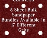 Ryobi PCL401B Cordless - 1/4 Sheet - 17 Grits - No-Slip - 5 Sandpaper Bu... - $4.99