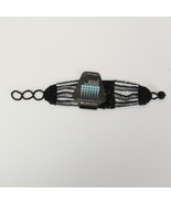 Handmade Bracelet Azul Turquesa Tendencia Natural Black White Gray Art t... - $449.29 MXN