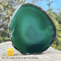 Agate slice (green) for decoration and display - £10.46 GBP