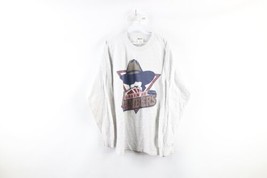 Vintage 90s USHL Mens XL Green Bay Gamblers Hockey Long Sleeve T-Shirt Gray USA - £93.41 GBP