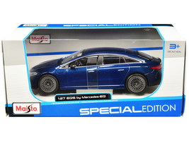 Mercedes-Benz EQS Blue Metallic &quot;Special Edition&quot; Series 1/27 Diecast Model C... - £26.42 GBP