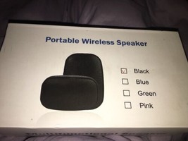 Portable Wireless Speaker Black 100 65 34.5 Mm - £53.72 GBP