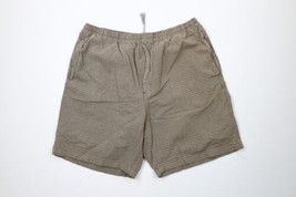 Vintage 90s Streetwear Mens XL Faded Above Knee Harem Beach Shorts Plaid... - £38.68 GBP