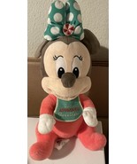 Minnie Mouse Plush Baby Plush Christmas 12” Toy Disneyland - $26.05 CAD