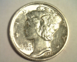 1941-S MERCURY DIME ABOUT UNCIRCULATED+ AU+ ORIGINAL BOBS COINS FAST 99c... - $8.00