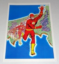Rare vintage original 1978 The Flash DC Comics comic book art pin-up poster: JLA - £35.20 GBP