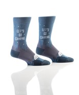 Camping Men&#39;s Premium Crew Socks Yo Sox Brand Stars Cotton Antimicrobial... - $13.44 CAD