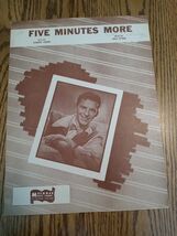 Vintage  Sheet Music Five Minutes More Frank Sinatra 1946 - $25.80 CAD