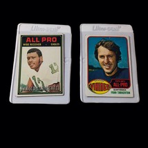 1976 Topps #500 Fran Tarkenton Minnesota Vikings &amp; 1974  #121 Harold Carmichael - £10.68 GBP