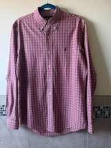 Ralph Lauren Cotton Red Check Button Down Shirt SZ M NWOT - £44.83 GBP