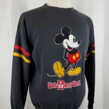 Vintage Mickey Mouse Disney Character Fashions Sweatshirt Adult Large Bl... - $39.99