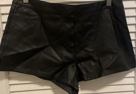 Victoria’s Secret Faux Leather Black Dress Shorts Size S NWOT - $32.00