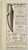 1959 Print Ad Dog Training Whistles African Buffalo Horn Dog Supply Detr... - $9.16