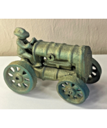 Vintage Arcade Cast Iron Tractor w/ Driver Figure Toy - £54.71 GBP