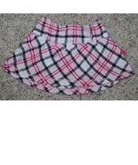 Girls Skirt Sonoma Plaid Pink Elastic Waist Lightweight Flannel Jeweled-... - £6.23 GBP