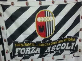 Bandiera Ascoli calcio -  Ascoli football flag - £34.58 GBP