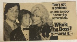 Who’s The Boss TV guide Print Ad Alyssa Milano Tony Danza Judith Light Tpa1 - $5.93