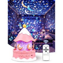 Star Projector Night Light For Kids - 21 Films Unicorn Musical Lamp, Princess Ro - £55.14 GBP