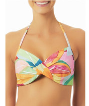 Time and Tru Halter Neck Top with Ruching Swim Bikini Colorful Floral S ... - £12.70 GBP