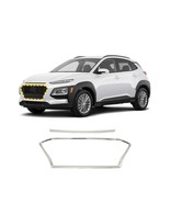 Grille Insert for Hyundai Kona 2018-2021 (2PCs) Chrome Finish Tape-On Style - $189.42