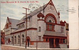 Union Memorial M.E. Church St. Louis MO Postcard PC569 - £11.84 GBP
