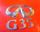 02 03 04 05 06 Infiniti G35 Emblem Letters Logo Badge Trunk Rear Chrome OEM - $15.30