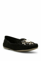 FREE PEOPLE Womens Flats Crystal Stylish Suede Black Size US 7 OB709325 - £39.24 GBP