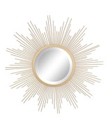 Sunburst Wall Mirror, 24 Inch, Gold - $78.99