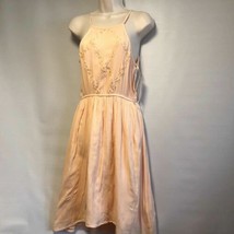 New Mudd Womens Sz S Peach Dress Ret: $44 Spaghetti Strap Below Knee - £13.95 GBP