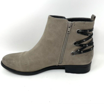 White Mountain Womens Taupe Gray Faux Suede &#39;Riley&#39; Side Zip Bootie Size 9 - £15.12 GBP