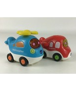 VTech Go! Go! Smart Wheels Vehicles 2pc Lot Helicopter Airplane Lights S... - $25.65 CAD