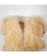 Vintage Vogue Dolls Inc Fur Coat Jacket Ginny off White cream 1950-60s READ - $170.35 MXN